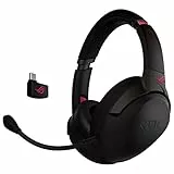 ASUS ROG Go 2.4 Electro Punk - 2.4 GHz wireless gaming headset with USB-C (tm) connection, noise cancelling AI microphone, low latencies, compatible with PC, Max, Nintendo Switch, PS4
