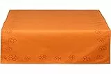 THUN, Runner per la Tavola in 100% Cotone con Motivi Floreali, Linea Happy Country, 150x48 cm