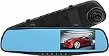 Aumotop Dash Cam, 1080P Visione Telecamera per Auto, DVR Registratore di Guida Obiettivo, Touch Screen Videoregistratore, Specchietto retrovisore Registratore di Guida