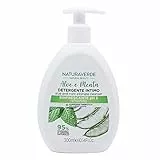 Naturaverde | Natural Beauty - Detergente Intimo all'Aloe e Menta, con Complesso Prebiotico, pH 5, Sapone Uomo, Donna, Rinfrescante, 300ml