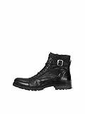JACK & JONES JFWALBANY Leather STS, Chukka Boots Uomo, Nero(Anthracite Anthracite), 42 EU