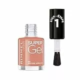 Rimmel London Super Gel - Smalto in gel di lunga durata fino a 14 giorni, lucido, 011 Arcade Apricot