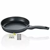 Berndes Padella Vienna da 24 cm, adatta a tutti i piani cottura, con rivestimento antiaderente a 3 strati, a induzione, con rivestimento antiaderente, colore: nero