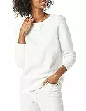 Amazon Essentials Felpa Girocollo in Pile (Disponibile nelle Taglie Forti) Donna, Bianco, XS