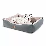 brunolie Emma - Divanetto per Cani, Lavabile, Igienico e Antiscivolo, Lettino per Cani Traspirante, con Comodo Cuscino, Taglia M (80 x 20 x 70 cm), Beige