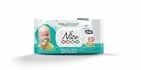 Nice - Salviette Detergenti per Bambini e Neonati - Con Camomilla e Glicerina - Profumazione Delicata al Talco - Dermatologicamente Testate - Formato: 72 Salviette -
