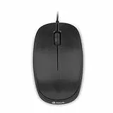 NGS FLAME BLACK - Mouse Ottico 1000dpi con Cavo USB, Mouse per Computer o Laptop con 3 Pulsanti, Ambidestro, Nero
