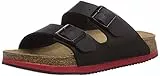 BIRKENSTOCK Arizona SL Birko-Flor Sandalo unisex per adulti, vestibilità normale, Nero , 44 EU Schmal