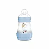 Istruzioni in lingua straniera MAM Easy Start Anti-Colic - Borraccia da 160 ml, con innovativa valvola a fondo contro le coliche, con tettarella, misura 1, dalla nascita, balena
