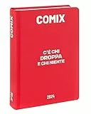 COMIX, Mini - Diario Scuola 2023 2024 Bambini e Ragazzi, Utile Prodotto di Cartoleria e Cose per la Scuola - Agenda Giornaliera Piccola 16 Mesi con 592 Pagine, 11x15.3x3H cm, Deep Red