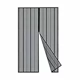 Sekey 110x230 cm Zanzariera Magnetica per Porta, anti Insetti, per Legno, Ferro, Porte in Alluminio, Facile da Installare, Non è Necessario Praticare Fori, Apertura e Chiusura Silenziosa, Nero
