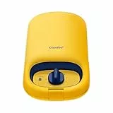COMFEE Tostapane Sandwichmaker MC-JK1312P201 Timer 10 Minuti Macchina per Waffle e Panini 950W, Gpegnimento Automatico, Giallo