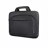Trust Sydney Slim Eco Bag per Laptop Fino A 14 ', in Plastica Riciclata, Tasche per Accessori, Custodia Per il Trasporto Sostenibile per Viaggi, Affari, Ufficio, Scuola - Nero