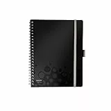 Leitz Wow quaderno a spirale'Be mobile”, 160 pagine A righe A4 nero