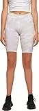URBAN CLASSICS Pantaloncini Sportivi Donna, Fitness Leggins per Palestra e Yoga, Camouflage Tech Cycle Shorts, Colore lilaccamo, Taglia XXL