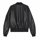 Calvin Klein Faux Leather Bomber Jacket