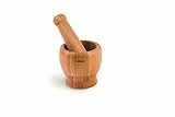 Excelsa Eco Living Mortaio con Pestello, Bamboo, Marrone, Diametro: 10 cm