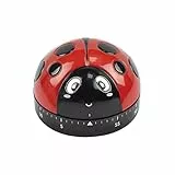 Legami - Timer da Cucina, regolabile manualmente, 60 Minuti, senza Batteria, Ø 6 cm, Tema Ladybug