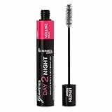 Rimmel London Mascara Day 2 Night, Formula Modulabile per Lunghezza e Volume Estremo, 001 Nero/Black, 9,5 ml