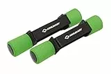 Schildkröt Fitness Set di Manubri da Aerobica, 2 x 0,5 kg, Nero/Verde, in Valigetta, 960208