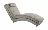 Wink Design Chaise Longue Sofia Taupe, Pelle, Beige, 172x85x62 cm