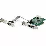 StarTech.com Scheda Adattatore Seriale PCI Express RS232 a 2 Porte, Scheda Controller Host Seriale PCIe RS232 / DB9, 16950 UART, Scheda di Espansione a Basso Profilo, Windows e Linux (PEX2S953LP)