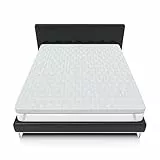 Mundialflex Mflx-W Topper per Materasso in Poliuretano Espanso, Bianco/Grigio, 160 x 190 cm