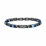 Maserati Bracciale Uomo, Collezione JEWELS, in Acciaio, ceramica, blu e PVD Gun - JM221ATZ01