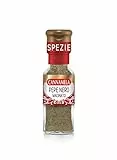 Cannamela, Linea Maxi Oro, Pepe Nero Macinato, Confezione da 50g, Piccantezza Decisa, per Arricchire di Gusto Qualsiasi Piatto di Carne, Pasta e Verdura