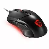 MSI Clutch GM08 4200 DPI Mouse ottico da gioco con LED rosso