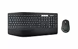Logitech MK850 Kit Tastiera e Mouse Wireless Multidispositivo, Wireless e Bluetooth 2.4 GHz, 12 ‎Tasti Programmabili, Durata Batteria di 3 Anni, PC/Mac, Layout Italiano QWERTY, Nero