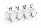 Honeywell Home THR0924HRT Evohome Teste Termostatiche Wireless per Radiatori, Kit Multizona, Bianco (Confezione da 4)