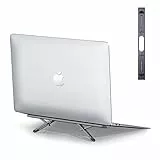 nediea Supporto pieghevole per computer portatile, regolabile in altezza, per computer portatile, portatile, per scrivania, compatibile con MacBook Air Pro, Dell, HP, 10-15,6'