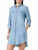 Vero Moda Vmsilla Ls Short Dress Lt Bl Noos Ga, Vestito Donna, Blu (Light Blue), L