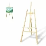 Frevoitna Cavalletto Pittura Grande 150cm, Portatile Treppiede Cavalletti in Legno di Pino, Regolabile Cavalletto Studio Artistico, Cavalletto in Tela per Matrimonio, Professionale Dipingere, Mostre