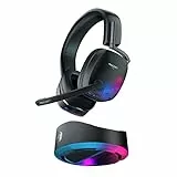Roccat Syn Max Air Cuffie da Gioco Wireless RGB con 3D Audio e Base di Carica