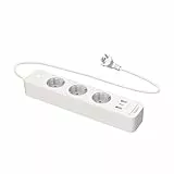TP-Link Tapo P300 Ciabatta MultiPresa WiFi Intelligente,Controlla Separatamente 3 Prese, Ricarica Rapida USB da 18 W, Compatibile con Alexa e Google Home, Controllo Remoto Tramite APP Tapo
