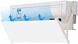 Mr. You Deflettore per Condizionatore, non fa condensa non è necessario alcun attrezzo per Home Office,Filtro antibatterico (Bianco)