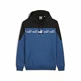 PUMA Felpa con Cappuccio Around The Block da Uomo L Lake Blue Black