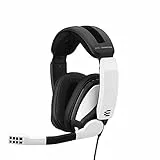 EPOS Cuffie da gioco I Sennheiser GSP 301, microfono con cancellazione del rumore, ribaltabili, ergonomiche, compatibili con PC Mac PS4 PS5 Xbox Series X Xbox One Nintendo Switch, bianche