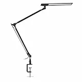Navaris Lampada LED da scrivania con morsetto - Lampada da tavolo dimmerabile 10w 700 lumen braccio orientabile - Luminosità regolabile luce ufficio - nero