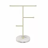 Hileyu Espositore Gioielli, Organizzatore di Gioielli in Metallo Placcato T-Bar per Bracciali, Collane, Orecchino