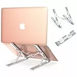 Babacom Supporto PC Portatile, Alluminio Ventilato Porta Notebook, Raffreddamento Regolabile Porta PC, Leggero Notebook Riser Compatibile con MacBook Air/PRO, Huawei Matebook D/Altri 10-15.6” Tablet