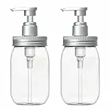 Luvan Dispenser di Sapone 450 ml,Realizzato in Materiale Sicuro, Privo di BPA,Facile da Usare con Una Sola Mano, Senza Fuga&Senza Gocciolamento,Adatto per Tutti I Tipi di Sapone Liquido o Lozione