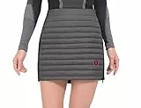Little Donkey Andy Pantaloncini leggeri da donna con gonna trapuntata, per lo sport, l'aperto, escursionismo, corsa, grigio scuro, S