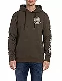 REPLAY M6567B, Felpa con cappuccio Uomo, Marrone (Dark Coffee 416), L