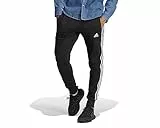 adidas Essentials French Terry Pantaloni da allenmento, Black/White, XL