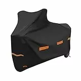 CKCLR Telo Moto da Esterno Interno 2XL, Telo Coprimoto Impermeabile Copri Moto 190T Copertura Moto 245x105x125cm Universale per Scooter Vespa Motorino, Telo Copri Moto da esterno(Arancia)