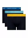 Tommy Hilfiger 3p Wb Trunk 763, Boxer Uomo, Giallo (Amber Glow/Marine Blue/Lakeside), M
