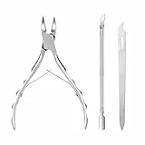 Burmirox Tronchesino Unghie Piedi Professionale, Tronchesi per Cuticole，Tronchese Unghie Acciaio Inox in Acciaio Inox,per Unghie Spesse, con Funghi, Incarnite